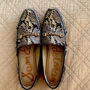 Sam Edelman snakeskin pattern loafers